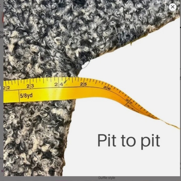 Michael Tyler Boucle Coat with Toggle Closure and Soft Fleece Lining Size XL - Picture 7 of 12